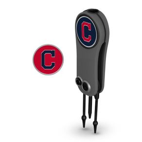 MLB Switchblade Tool with Ball Markers 1131867-Cleveland Indians