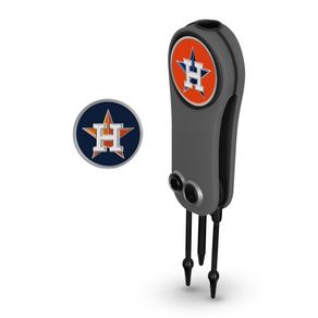 MLB Switchblade Tool with Ball Markers 1131871-Houston Astros