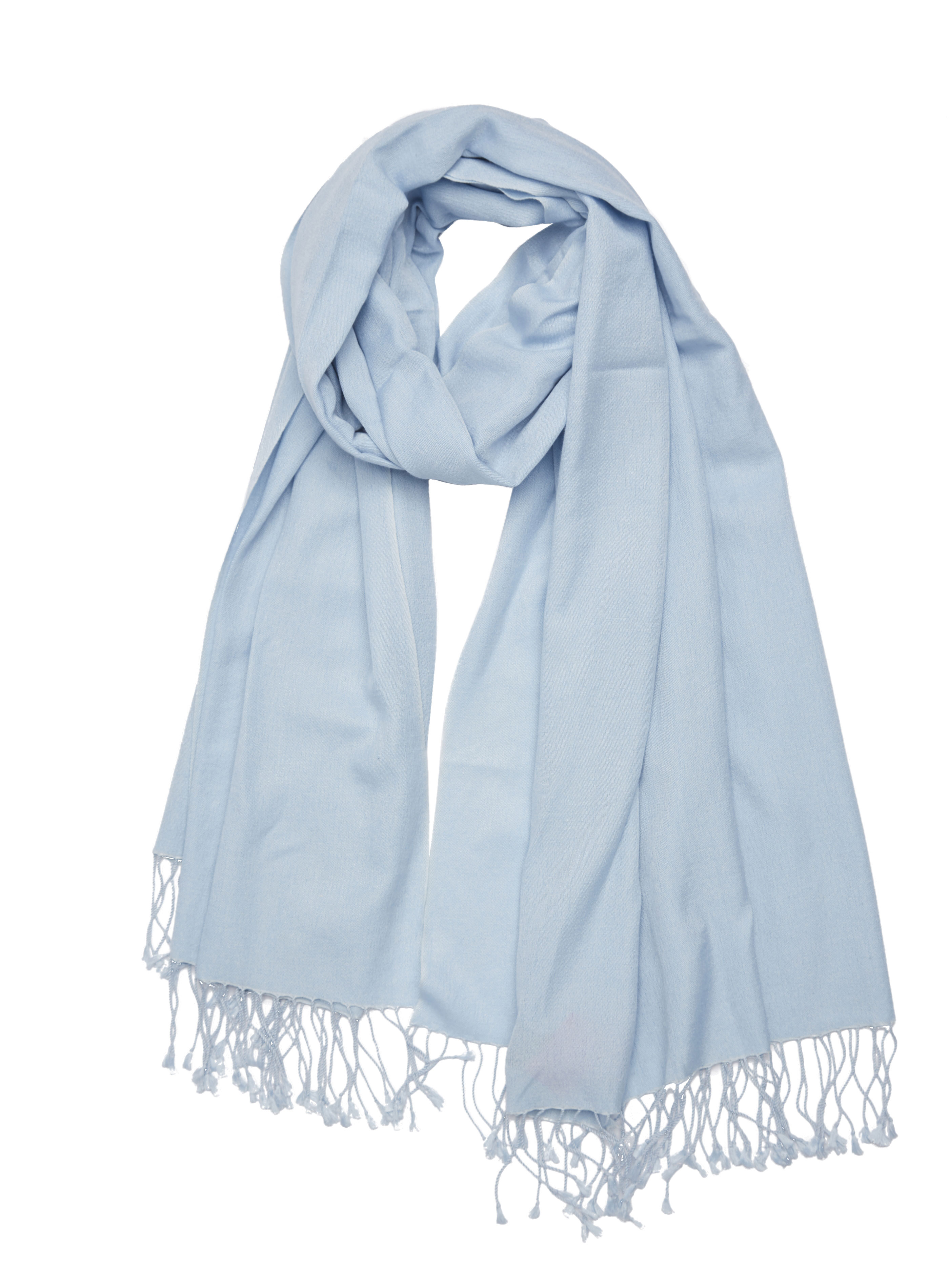 Pashmina and Silk Shawl (Blue Topaz)