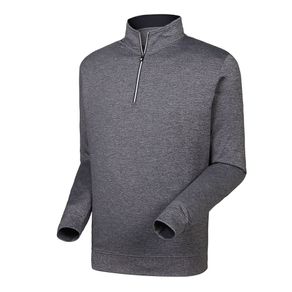 FootJoy Menâs Performance 1/2-Zip Pullover 1078232-Heather Charcoal  Size sm, heather charcoal