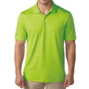 adidas Men\'s Solid Performance Polo 1079905-Semi Solar Yellow  Size 2xl, semi solar yellow