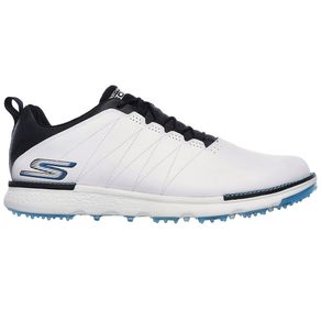 Skechers Men\'s Go Golf Elite V.3 Spikeless Golf Shoes 1085322-White/Navy  Size 13 M, white/navy