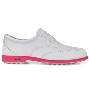 ECCO Women\'s Classic Tour Hybrid Golf Shoes 1100305-White/Teaberry  Size euro36, white/teaberry