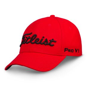 Titleist Tour Elite Staff Collection Hat 1110032-Red  Size sm/md, red