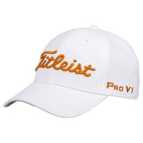 Titleist Tour Elite White Collection Hat 1110168-White/Orange  Size sm/md, white/orange