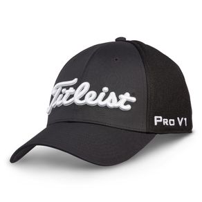 Titleist Tour Sports Mesh Staff Collection Hat 1110255-Black  Size md/lg, black