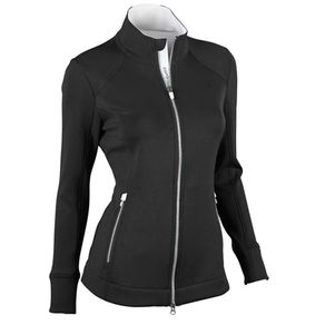 Zero Restriction Women\'s Mikaela Full Zip 1114281-Black  Size md, black