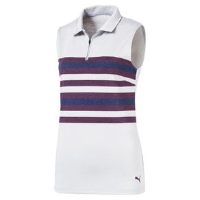 Puma Women\'s Road Map Sleeveless Polo 1123482-Majesty  Size md, majesty
