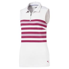 Puma Women\'s Road Map Sleeveless Polo 1123485-Magenta Haze  Size xs, magenta haze