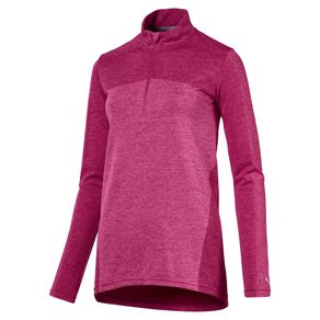 Puma Women\'s EvoKnit Seamless 1/4-Zip Popover 1123743-Magenta Haze  Size xs, magenta haze