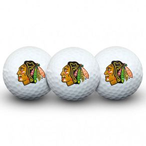 Team Effort NHL 3-Ball Pack Golf Balls 1131387-Chicago Blackhawks  Size sleeve