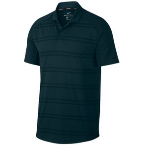 Nike Men\'s Zonal Cooling Striped Raglan Polo 1134243-Midnight Spruce/Black  Size xl, midnight spruce/black