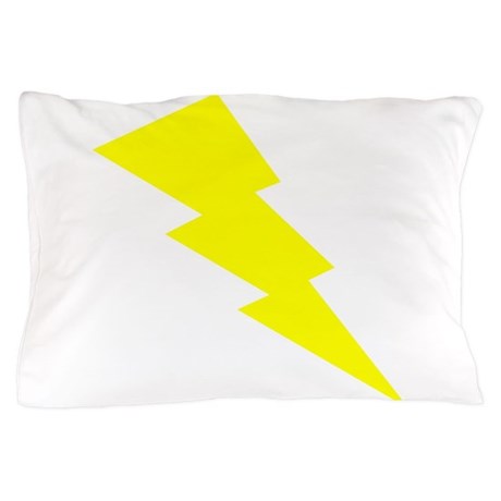 Yellow Lightning Pillow Case