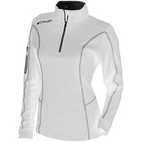 Columbia Women\'s Shotgun 1/4 Zip Pullover 1504452-White  Size lg, white