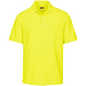 Greg Norman Men\'s Play Dry Protek Micro Pique Polo 1516884-Citron  Size sm, citron