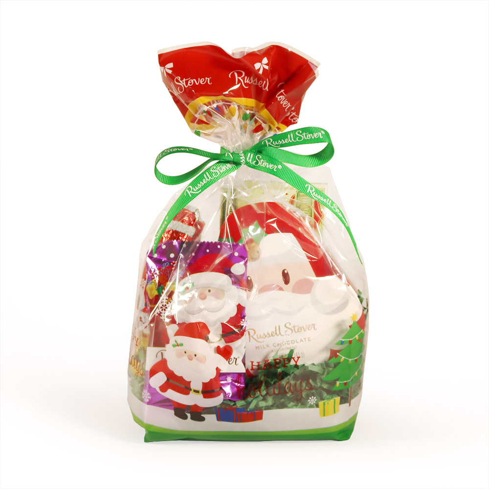 santa's greeting gift bag | chocolates | by russell stover