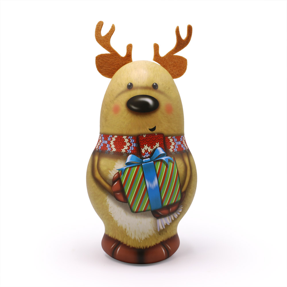 russell the reindeer character tin, 13 oz. | chocolates | by russellstover