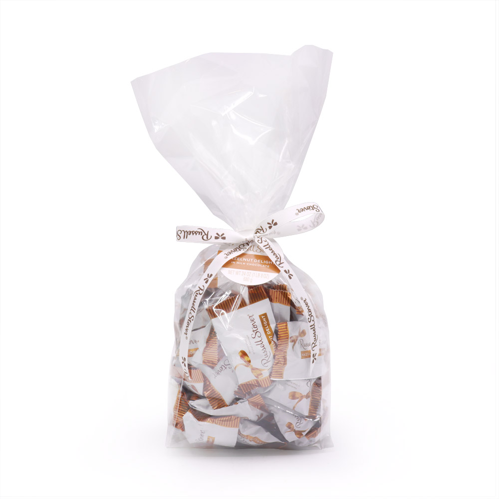 milk chocolate hazelnut delights, 24 oz. | chocolates | individually wrapped | by russellstover