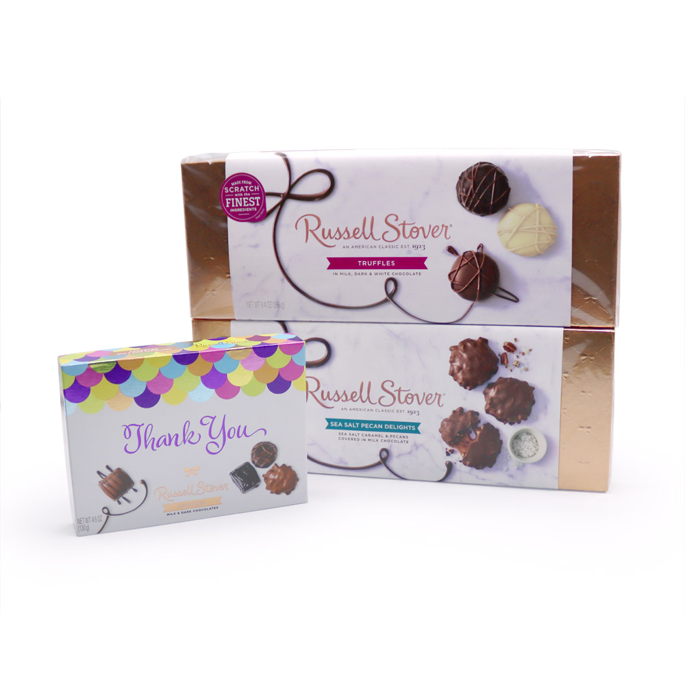 thank you gift set | chocolates | by russell stover