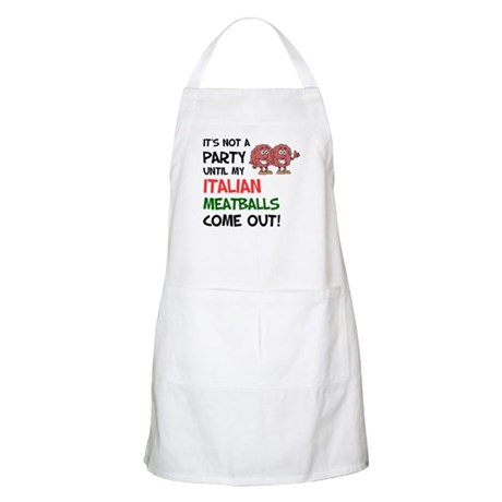 Party Italian Meatballs Shirt Apron