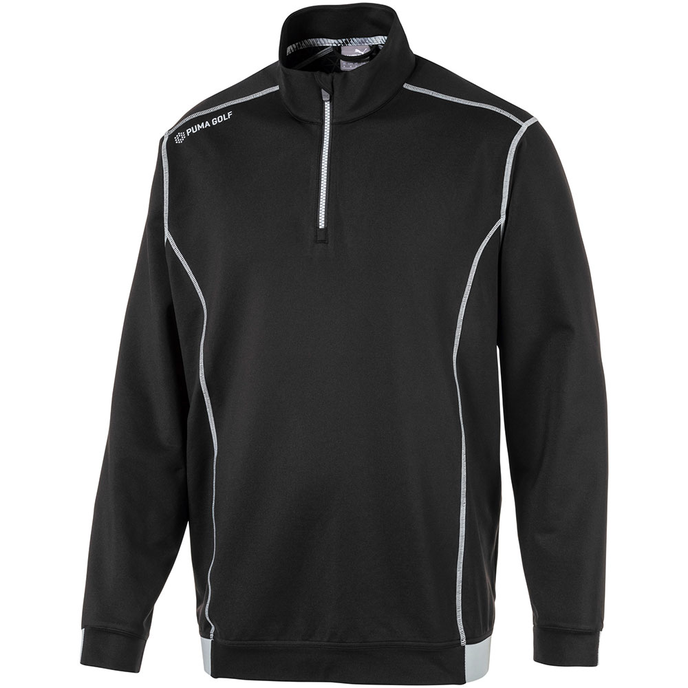 Puma Men\'s PWRWARM Golf 1/4 Zip Pullover  Size MD, Puma Black