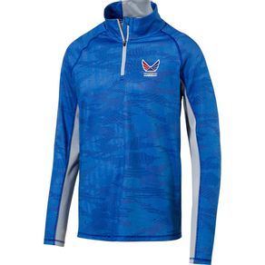 Puma Men\'s Volition Signature 1/4-Zip Pullover 2013718-Surf The Web  Size lg, surf the web