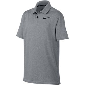 Nike Juniors\' Dri-Fit Striped Polo 2017113-Black/Pure/Black  Size sm, black/pure/black