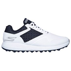 Skechers Men\'s Go Golf Max Spikeless Golf Shoes 2021635-White/Navy  Size 9 M, white/navy