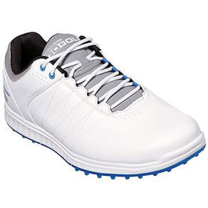 Skechers Men\'s Go Golf Pivot Spikeless Golf Shoes 20216 Size 81-White/Gray/Blue  Size 8 M, white/gray/blue