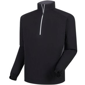 FootJoy Men\'s HydroKnit 1/4-Zip Pullover 2035984-Black/Charcoal  Size 2xl, black/charcoal