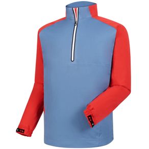 FootJoy Men\'s HydroKnit 1/4-Zip Pullover 2037184-Slate/Red  Size md, slate/red