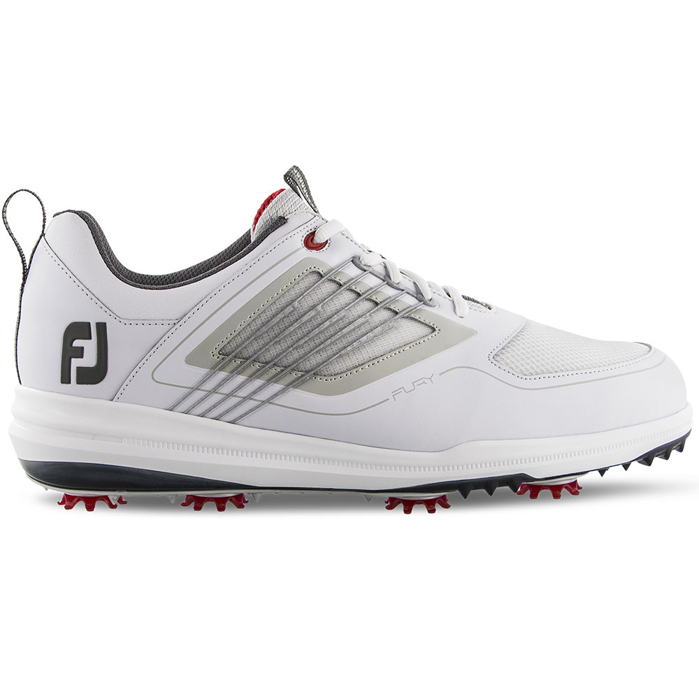 FootJoy Men\'s Fury Golf Shoes  Size 11.5, Gray/Lime Trim