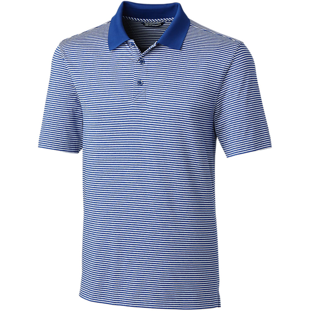 Cutter & Buck Men\'s Forge Tonal Stripe Polo  Size 2XL, Hunter