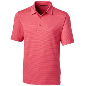 Cutter & Buck Men\'s Forge Polo Pencil Stripe 2045258-Cardinal Red  Size sm, cardinal red
