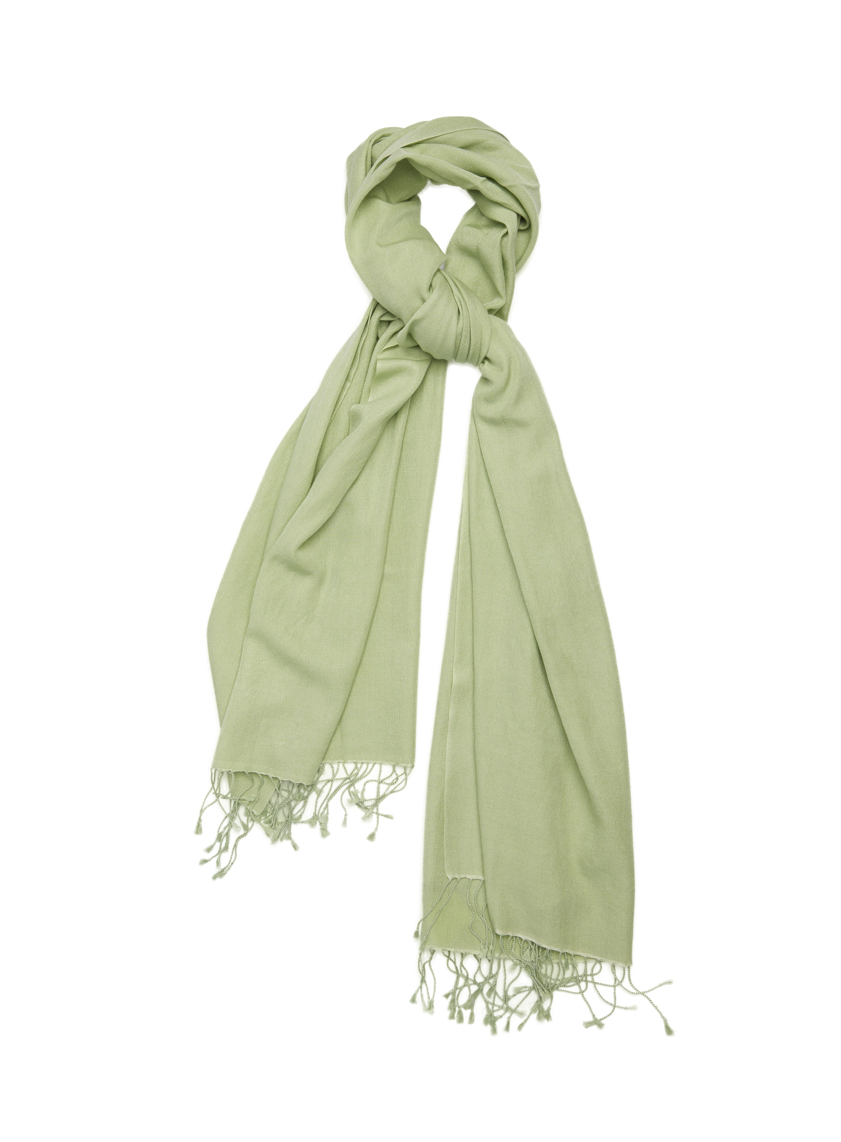 Pashmina and Silk Wrap (Mint)