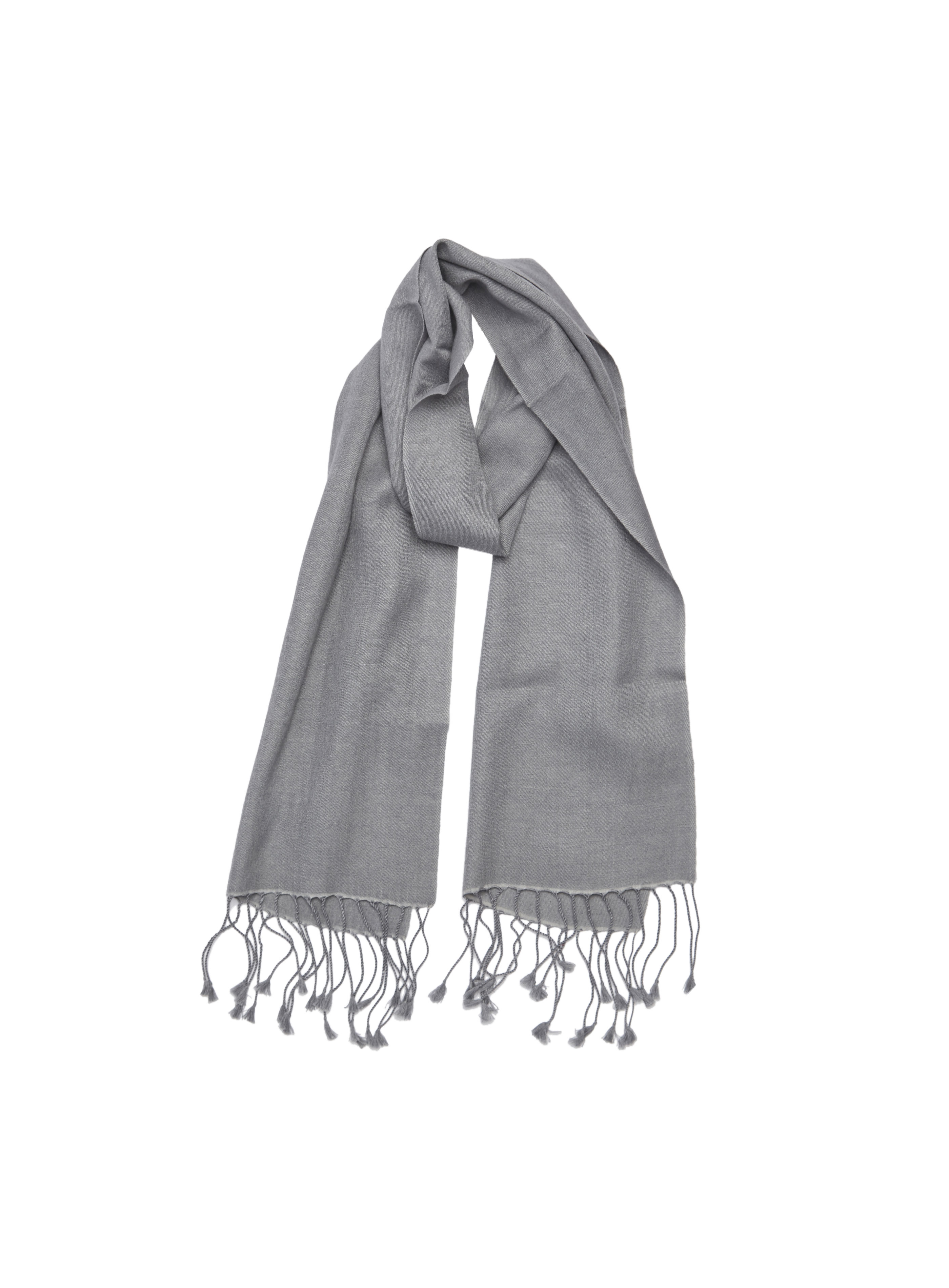 Pashmina and Silk Wrap (Faded Pewter)