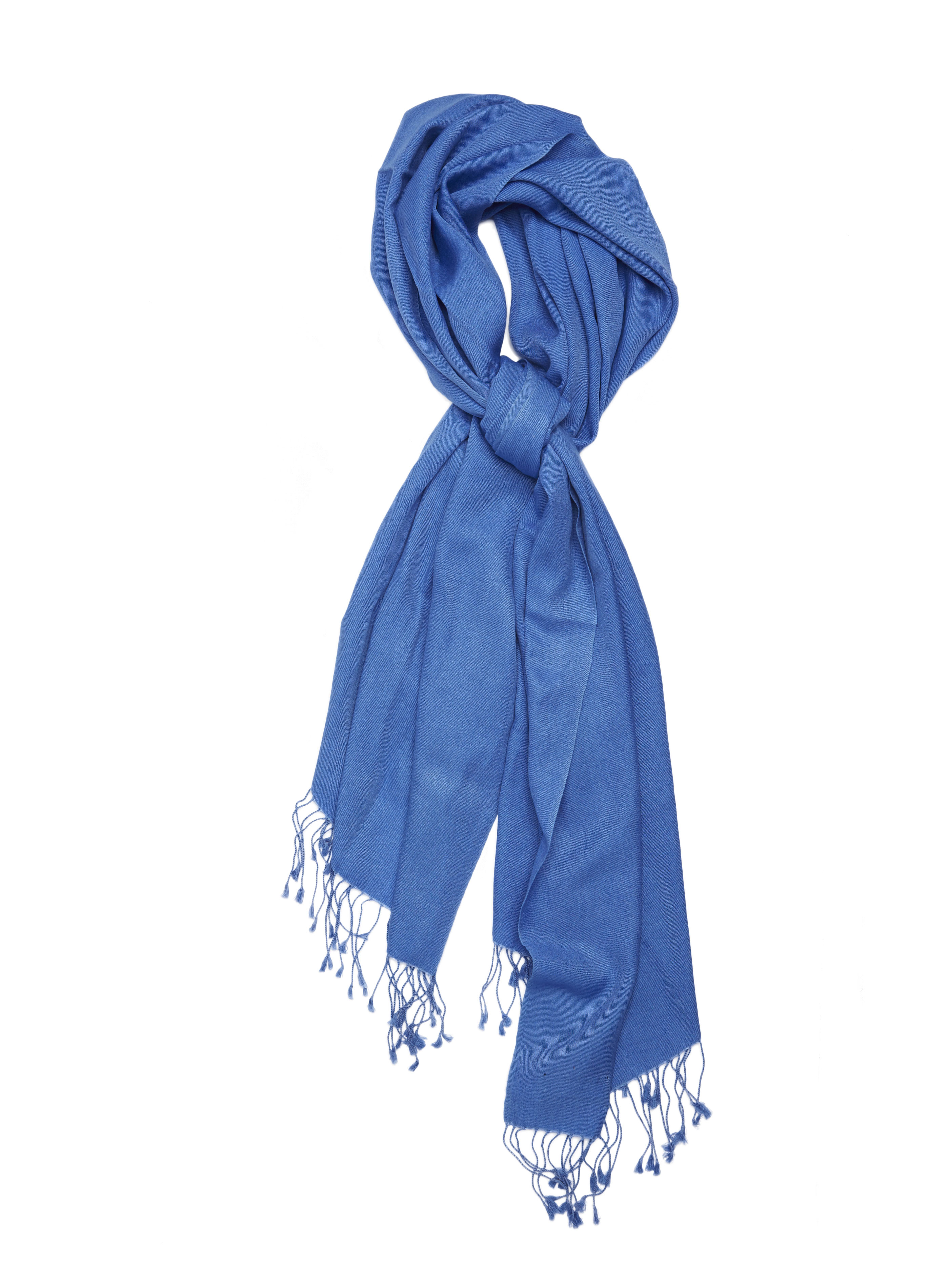 Pashmina and Silk Wrap (Periwinkle)