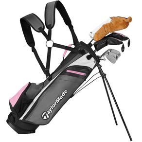 TaylorMade Juniors\' Rory K50 8PC Package Set - Graphite 2054658-Pink Right Steel/Graphite Combo, pink