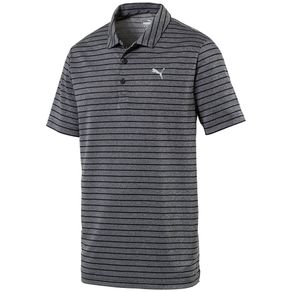 Puma Men\'s Rotation Stripe Polo 2076629-Puma Black  Size sm, puma black