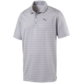 Puma Men\'s Rotation Stripe Polo 2076636-Quarry  Size md, quarry