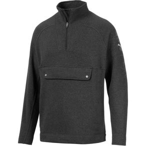 Puma Men\'s Fusion 1/4-Zip Pullover 2077101-Puma Black Heather  Size md, puma black heather