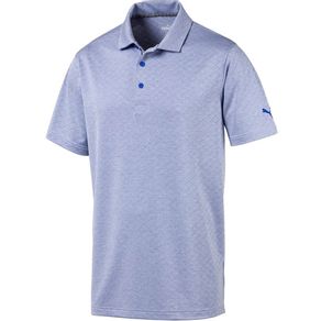 Puma Men\'s Field Polo 2077685-Dazzling Blue Heather  Size md, dazzling blue heather