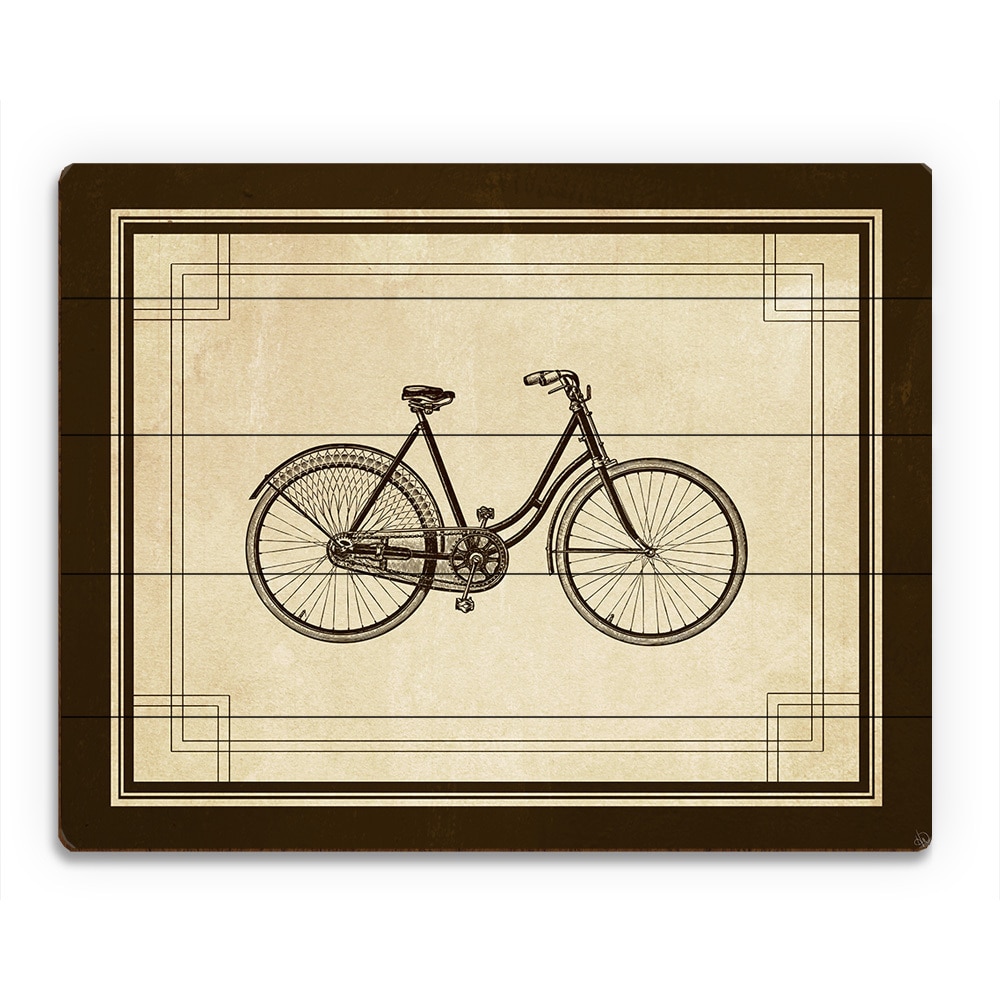 'Vintage Cycle' Wood Wall Art