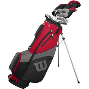 Wilson Profile SGI 14PC Package Set 2079235-Black/Red  Size standard Right Steel/Graphite Combo Regular, black/red