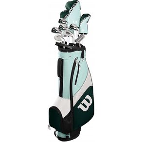 Wilson Women\'s Profile SGI 14PC Package Set w/ Cart Bag 2079245-Teal/Green  Size standard Left Steel/Graphite Combo Ladies, teal/green