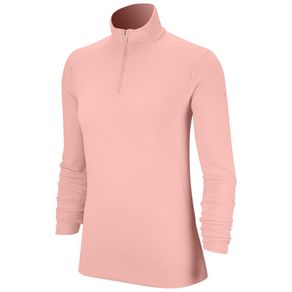 Nike Women\'s Dri Fit UV 1/4 Zip Pullover 2082647-Echo Pink  Size sm, echo pink