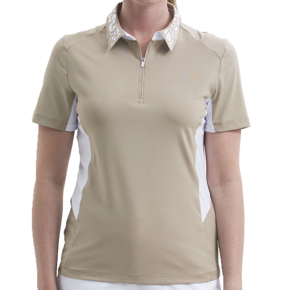 Nivo Women\'s Pia Polo  Size XS, Shell Beige