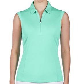 Nivo Women\'s Nelly Sleeveless Polo 2090270-Atlantis Green  Size xs, atlantis green