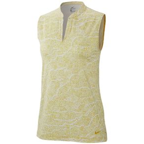 Nike Women\'s Dri-Fit UV Sleeveless Printed Golf Polo 2092762-Saffron Quartz/Saffron Quartz  Size sm, saffron quartz/saffron quartz