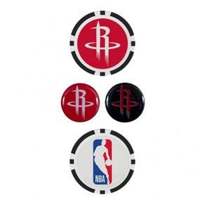 Team Effort NBA Ball Marker Set 2101588-Houston Rockets  Size 2 pk